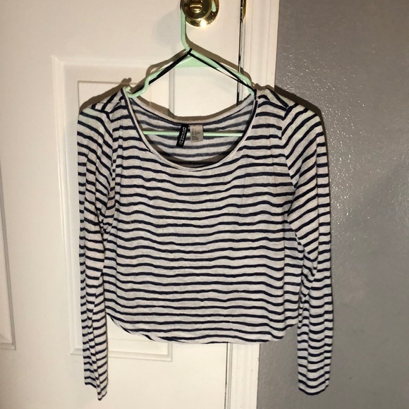 Blue and white striped long sleeve - Picture 1 of 1